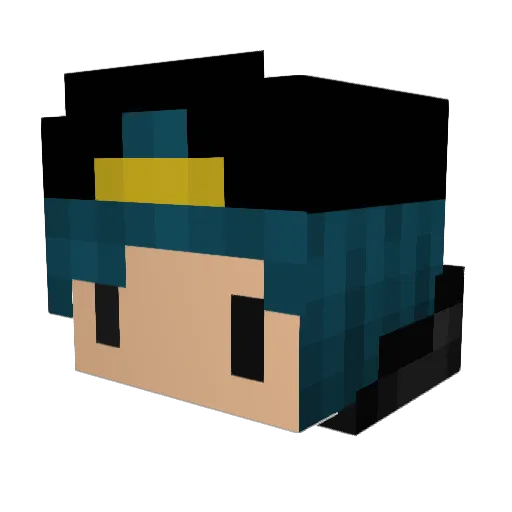 mr_fwizHD Minecraft avatar head, 3D render