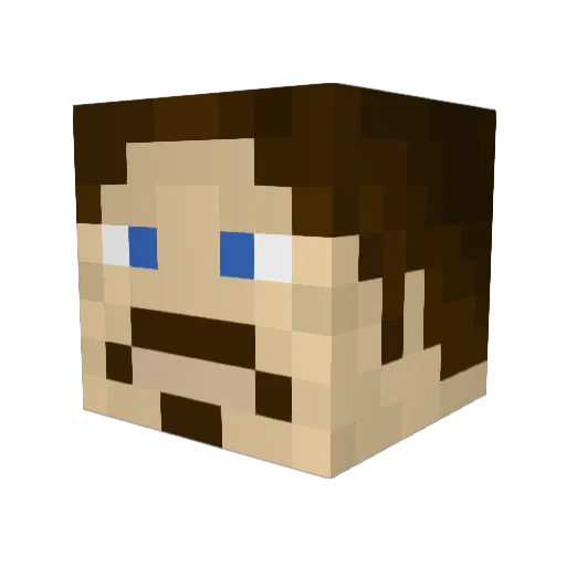 mr_gerogia Minecraft avatar head, 3D render