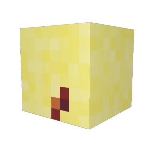 mr_goldenapple Minecraft avatar head, 3D render