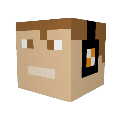 mr_goodcraft5 Minecraft avatar head, 3D render