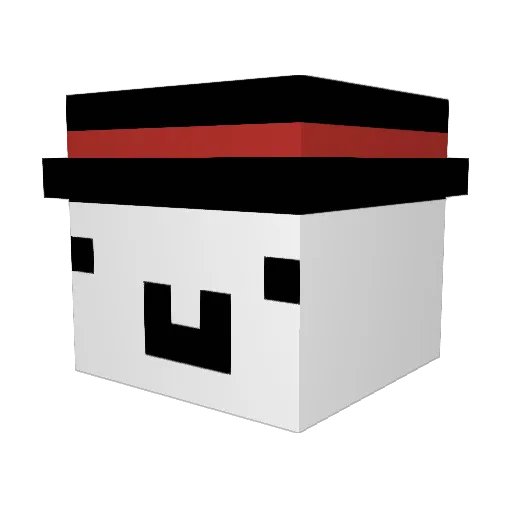 mr_justnotip Minecraft avatar head, 3D render