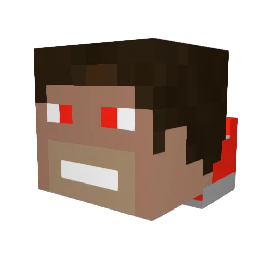 mr_krass Minecraft avatar head, 3D render