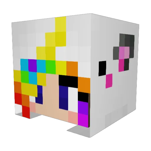 mr_maker7000 Minecraft avatar head, 3D render