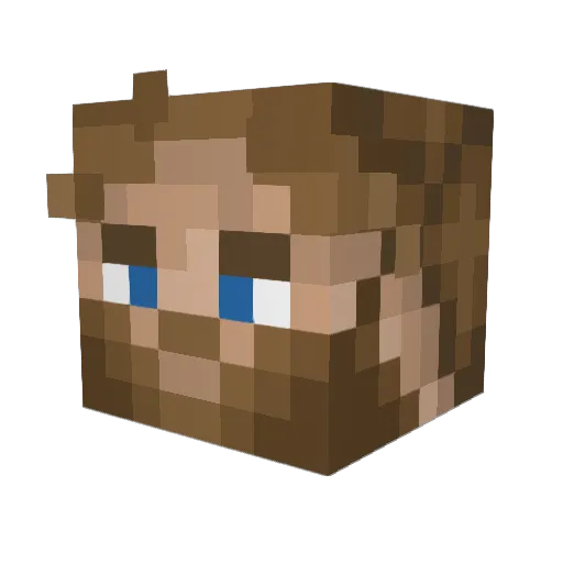 mr_melement Minecraft avatar head, 3D render