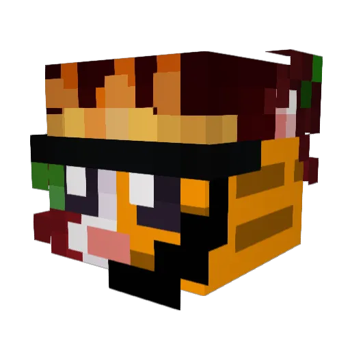 mr_mestyries Minecraft avatar head, 3D render