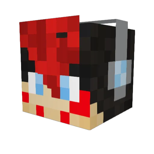 mr_miller Minecraft avatar head, 3D render
