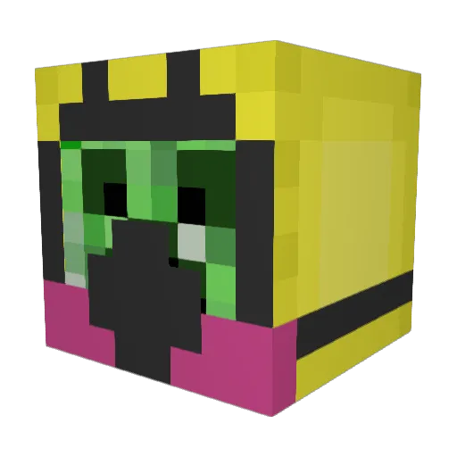 mr_mooshroom5 Minecraft avatar head, 3D render