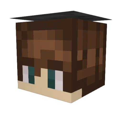 mr_mushrum Minecraft avatar head, 3D render