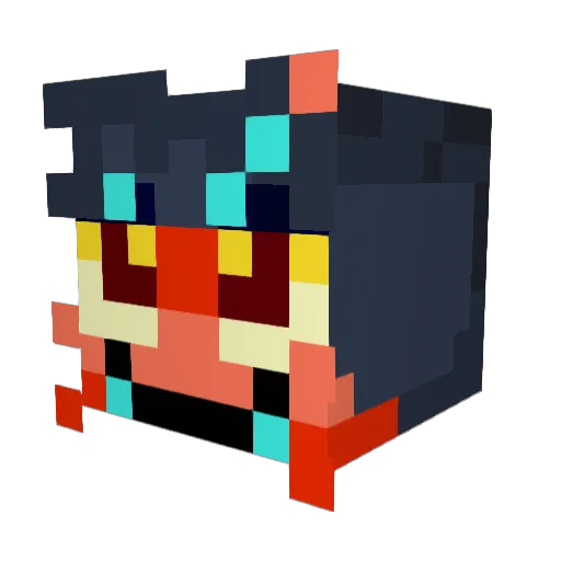 mr_papercatto Minecraft avatar head, 3D render