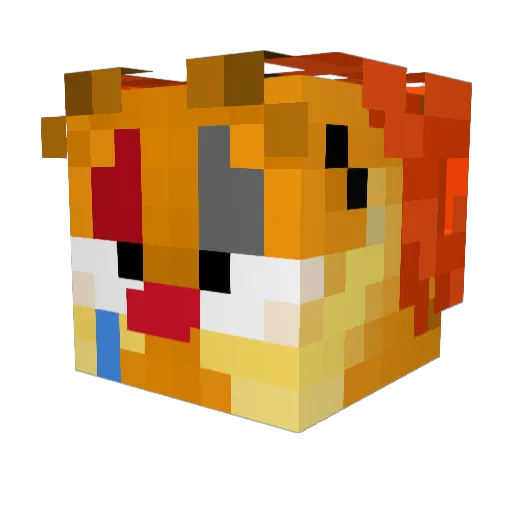 mr_pipindos Minecraft avatar head, 3D render