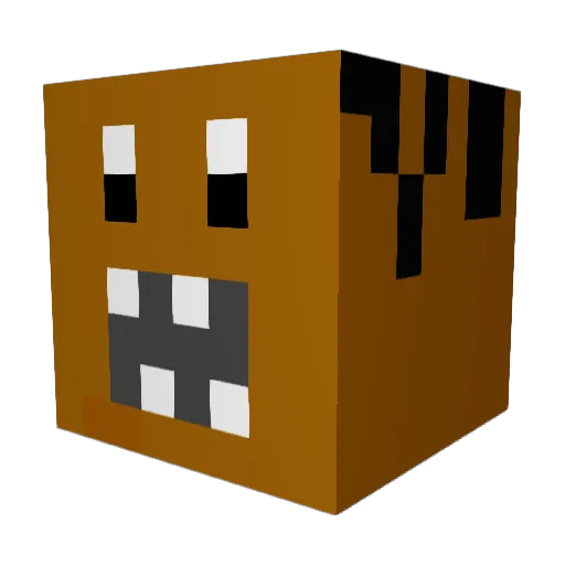 mr_pusy Minecraft avatar head, 3D render