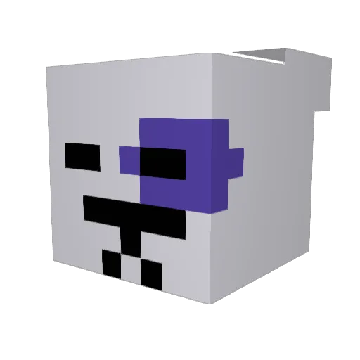 mr_scrabble Minecraft avatar head, 3D render