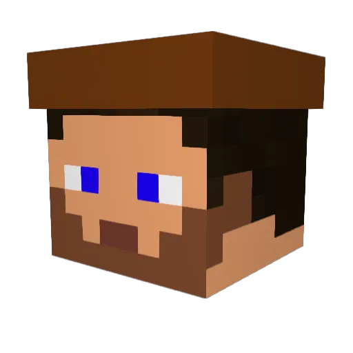 mr_trooper1 Minecraft avatar head, 3D render