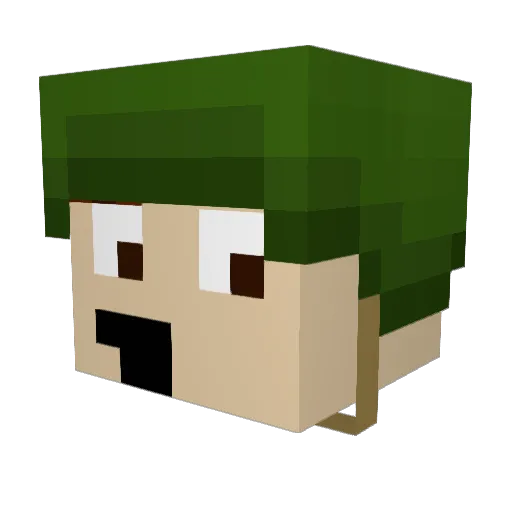 mr_tulk Minecraft avatar head, 3D render