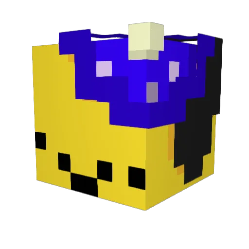 mr_yippee Minecraft avatar head, 3D render