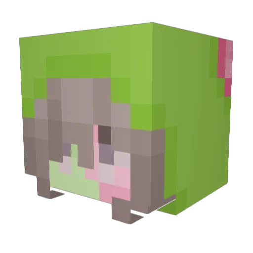 mrahc0 Minecraft avatar head, 3D render