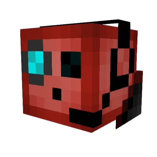 mraiodude Minecraft avatar head, 3D render
