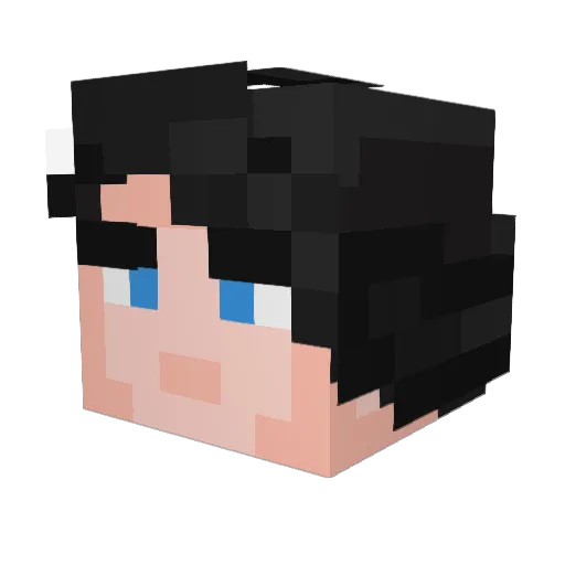 mrak_keyn Minecraft avatar head, 3D render