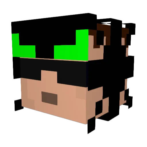 mramazing22 Minecraft avatar head, 3D render