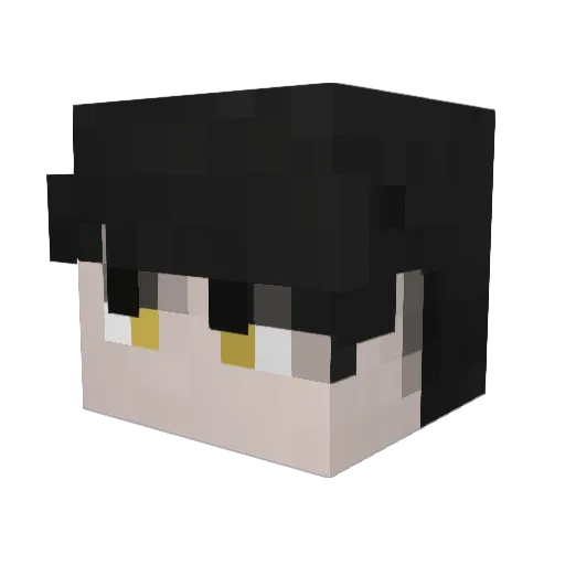 mravesomecat Minecraft avatar head, 3D render