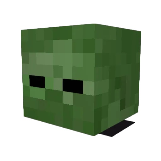 mrazivecek Minecraft avatar head, 3D render