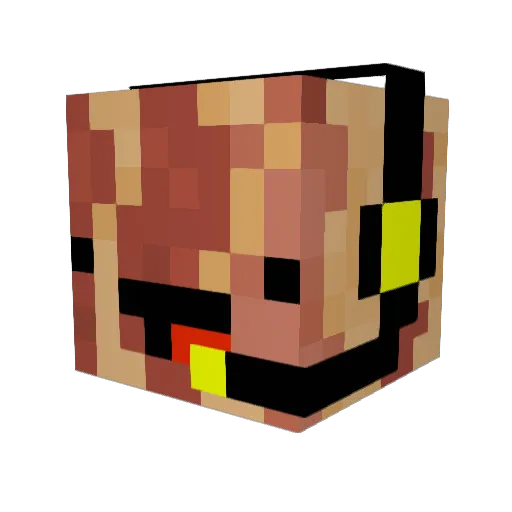 mrbacon118 Minecraft avatar head, 3D render