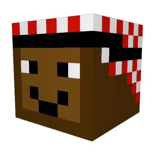 mrbadluck8989 Minecraft avatar head, 3D render