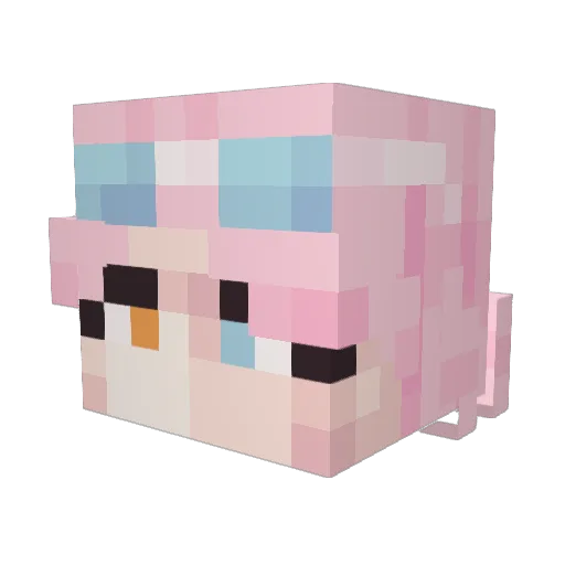 mrban123 Minecraft avatar head, 3D render