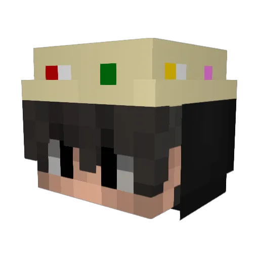 mrbdns Minecraft avatar head, 3D render