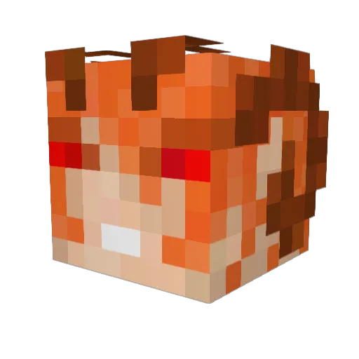 mrbeanmannn Minecraft avatar head, 3D render