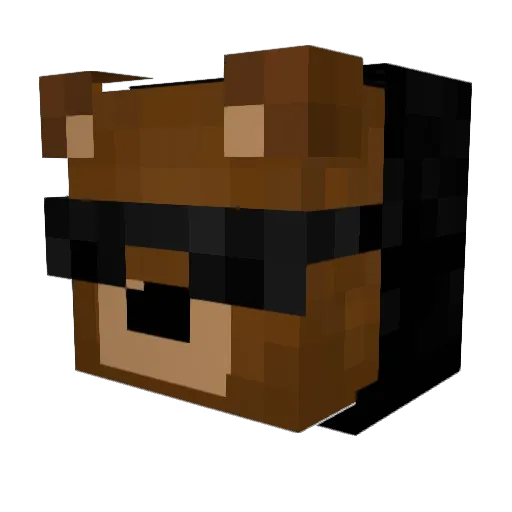 mrbear25 Minecraft avatar head, 3D render
