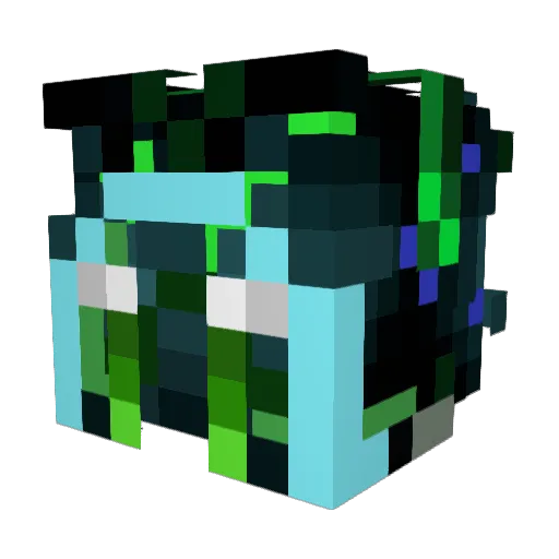 mrblack10 Minecraft avatar head, 3D render
