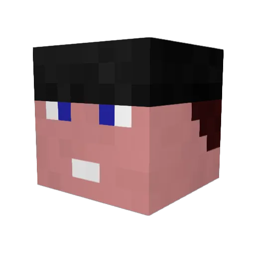 mrbloodpl Minecraft avatar head, 3D render