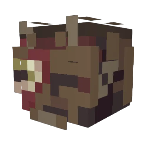 mrbokoblin Minecraft avatar head, 3D render