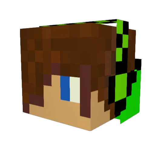 mrbomb14 Minecraft avatar head, 3D render