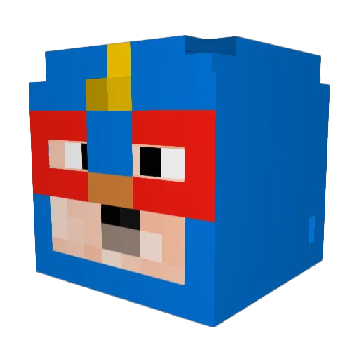 mrbonano69 Minecraft avatar head, 3D render