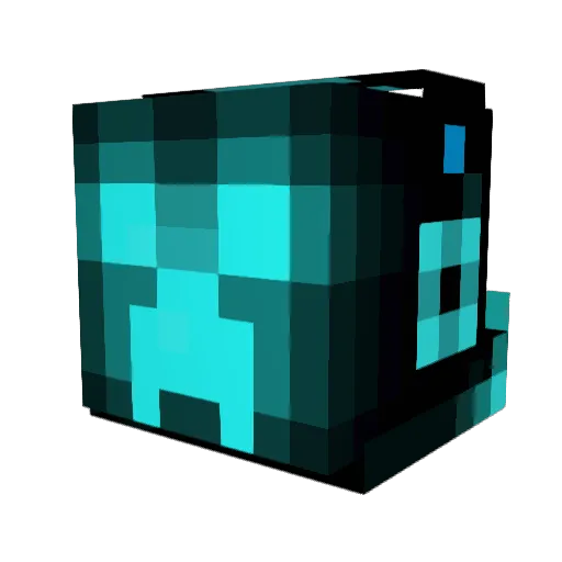 mrbubman Minecraft avatar head, 3D render