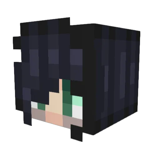 mrbuuf Minecraft avatar head, 3D render