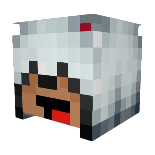 mrbwick Minecraft avatar head, 3D render