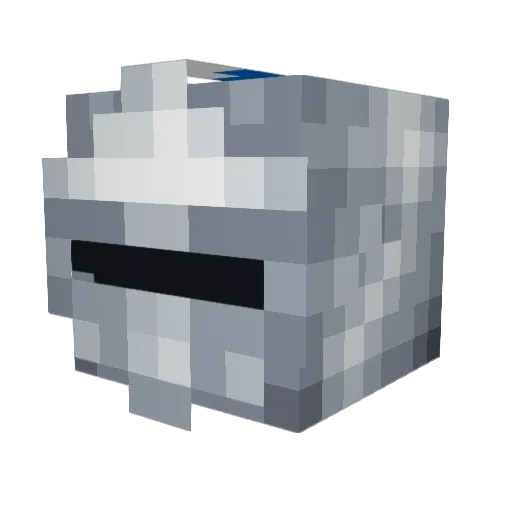 mrca12 Minecraft avatar head, 3D render