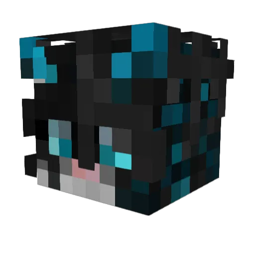 mrcat2445 Minecraft avatar head, 3D render