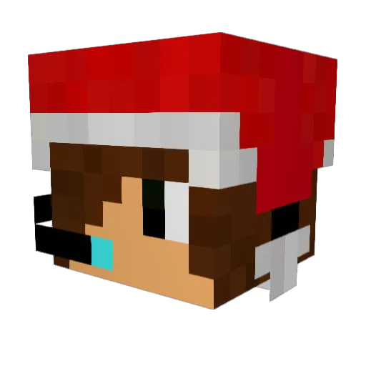 mrches Minecraft avatar head, 3D render