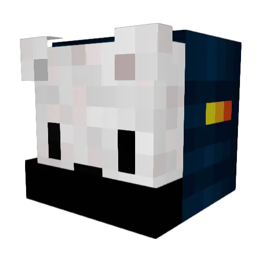 mrchildsburnout Minecraft avatar head, 3D render