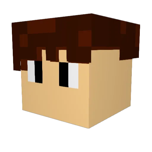 mrchipz2606 Minecraft avatar head, 3D render
