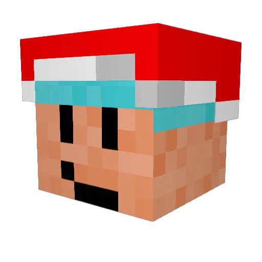 mrclipse Minecraft avatar head, 3D render