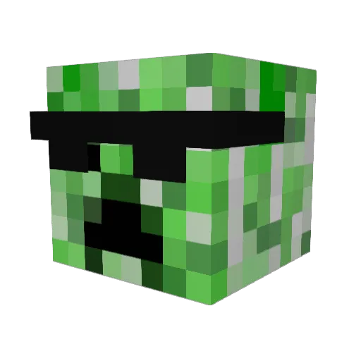 mrcreeper1231 Minecraft avatar head, 3D render