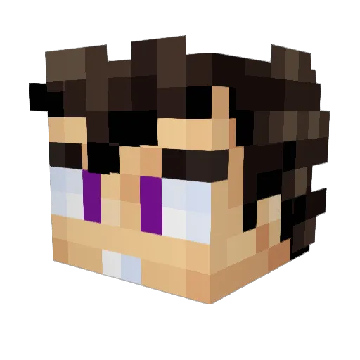 mrdakkai Minecraft avatar head, 3D render