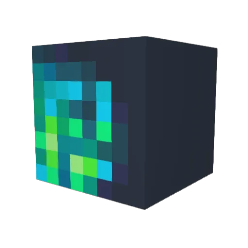 mrddbs Minecraft avatar head, 3D render