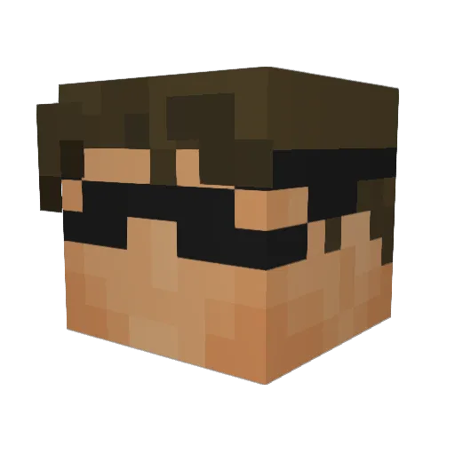 mrdiddle122 Minecraft avatar head, 3D render