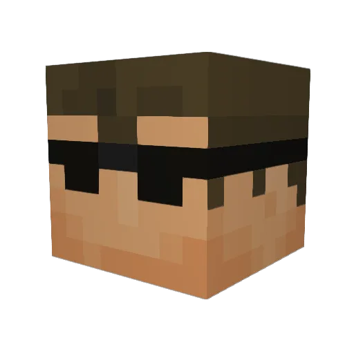 mrdmkd1 Minecraft avatar head, 3D render